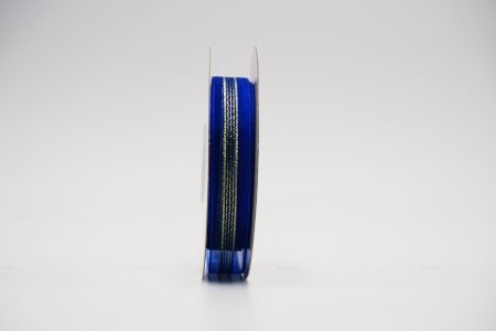 Glitter Gold Stripe Sheer Ribbon_K1476-K77-1_royal blue